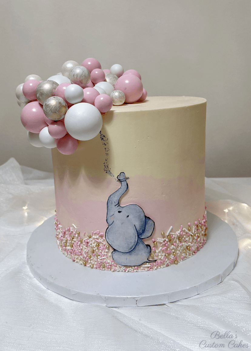 Elephant with balloons