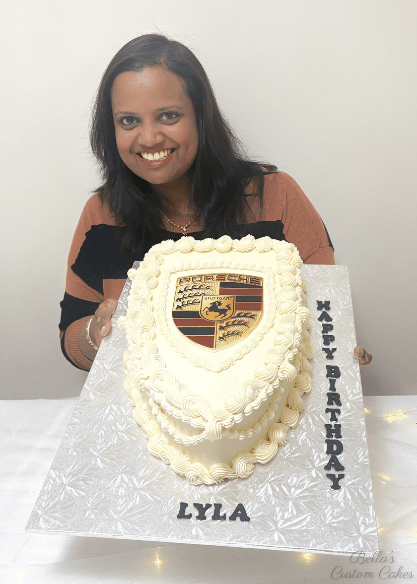 Porsche car cake