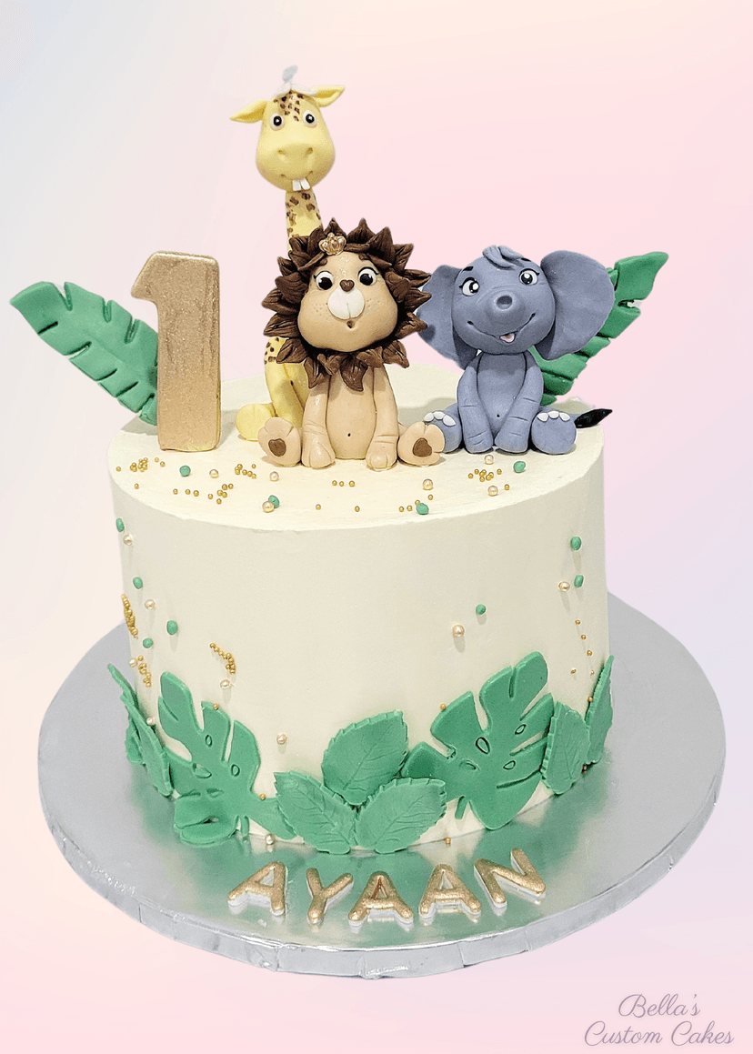 Lion, Elephant and giraffe